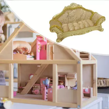 Дисплей для ювелирных изделий на диване, серьги-гвоздики, украшения для дома, кукольный домик, коробка для колец, кольца Style A