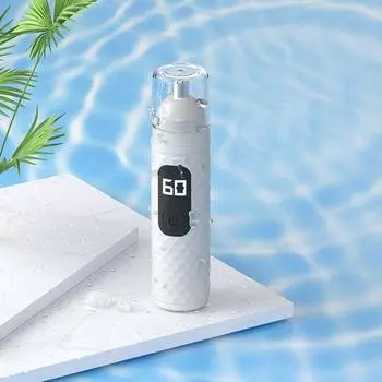 Дисплей на батарейках Триммер для волос в носу Перезаряжаемый инструмент для чистки лица Удаление волос в носу для мужчин black-digital display