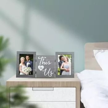 Дисплей Рамка DIY Прочный самшит Современный американский стиль Картина Стенд для семьи A