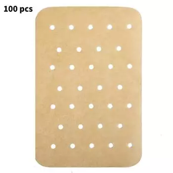 Disposable 100 Pcs Air Fryer Parchment Paper Liners For Ninja Foodi Dual Fryer Air Primary color