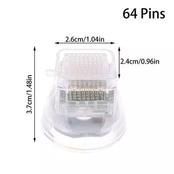 Disposable Consumables RF Microneedling Cartridge Gold Plated 10/25/64 Pins Nano For Fractional RF Accessory 64 Pins