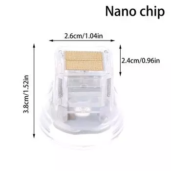Disposable Consumables RF Microneedling Cartridge Gold Plated 10/25/64 Pins Nano For Fractional RF Accessory Nano chip