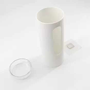 Disposable Cup Anti-Dust Wall Mounted Cup Dispenser for Home Office Cup Holder Storage Rack серый