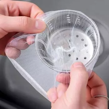Одноразовый фильтр для кухонной раковины, канализационный слив, противоблокирующий мусорный мешок, сетчатые мешки для бассейна, фильтр для отходов в ванной комнате, дренажное отверстие