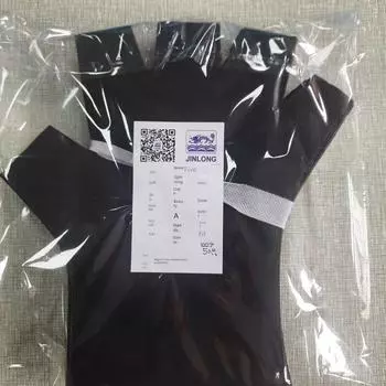 Disposable Large Black Non-Woven Fingerless Nail Gloves Hand Guard Sanitary and Light-Reducing during Manicure 100 (black) 28.00 M