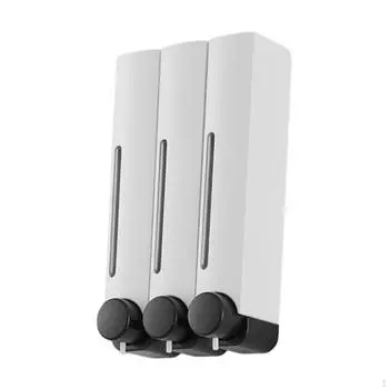 Dissessor настенного мыла для душа с тремя головками шампуня и мороза White