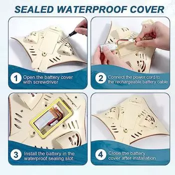 Дистанционное управление скоростной катер корабль игрушка моделирование DevilRays модель рыбы детский бассейн озеро RCBoat игрушка подарок