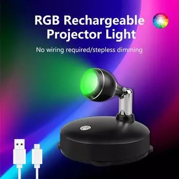 Дистанционный беспроводной светодиодный прожектор вращающийся акцентный светильник перезаряжаемый светильник с дистанционным управлением затемняемый настенный светильник для внутреннего шкафа чёрный