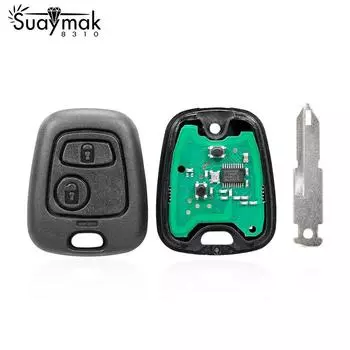 Дистанционный ключ для Citroen C1 C2 C3, автомобильный ключ, автоматический пульт дистанционного управления/433 МГц/NE72 Blade/ID46 7961 чип 1pc чёрный