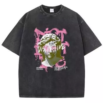 Distinctive Intense Feelings Women Tshirts T-Shirts Breathable Quality Short Sleeve Cotton Streetwear Tshirt Female M