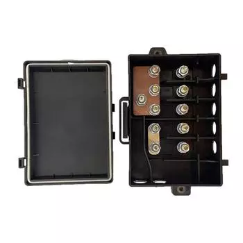 Distribution Block 5-Way Bus Bar Fuse Holder 25A-500A