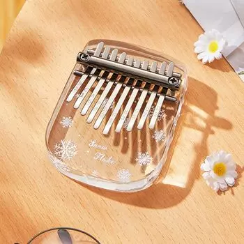 Diumy Kalimba Thumb Piano Kalimba 21 клавиша Прозрачный хрустальный калимба музыкальный инструмент подарок милый популярный для начинающих идеально подходит как 10 1 подарок,