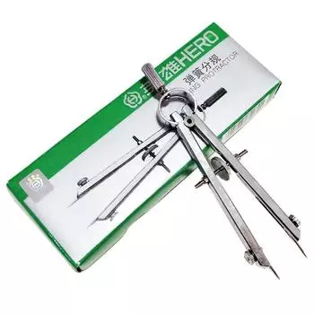 Divider Drawing Tool Metal Geometry Scribe Gauge Spring Compasses Compass Protractor Math Compass