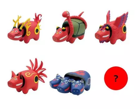 Divine Beasts Gods of the East Edition 6 types with secrets rare gold and silver are not Gacha Gacha Capsule Toy Bekotachi (extremely included)