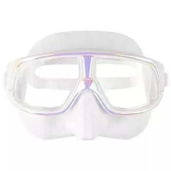 Diving Goggles Free Diving Small Volume Deep Diving Silicone Waterproof Anti-Fog HD Snorkeling Swimming Diving Glasses M
