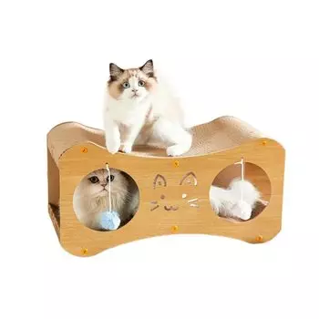 Диван-царапка для кошек Giosly 3 в 1, царапающая мебель высокой плотности, царапающая мебель, легкая сборка, кровать, тип, кровать, диван, картон, прочный,