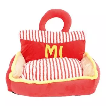 Диван для домашних животных Съемный Моющийся Стильный Вид Улучшенный Комфорт Надежная Поддержка Диван-кровать для кошек и собак для дома M: 55 X 45 X 24cm / 21.7 X 17.