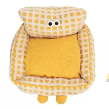 Диван-кровать для домашних животных, мягкий теплый плюшевый диван-кровать для домашних животных, съемный моющийся диван для домашних животных для кошек, щенков, кроликов M