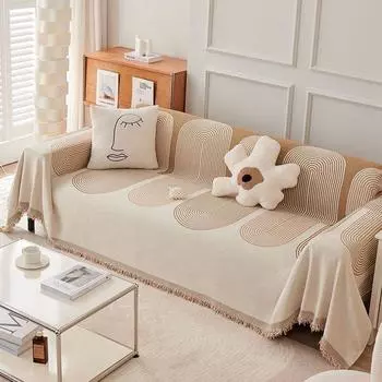 Диван Пледы На Открытом Воздухе Кемпинг Пикник Большое Одеяло Досуг Отдых Пляжное Полотенце Белый Дорожный Коврик Кисточки Лен 90*180cm