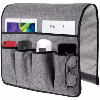 Диван-подлокотник органайзер с 6 карманами диван кресло сумка для хранения нескользящий подвесной диван чехол для телевизора пульт дистанционного управления сотовый телефон серый