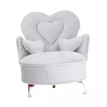 Диван-шкатулка для украшений, диван с крышкой, держатель для безделушек, органайзер для масштаба 1/6 Mini белый