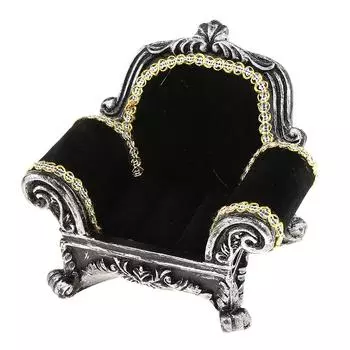 Диван в форме дивана, кольцо, серьги-гвоздики, витрина для хранения ювелирных изделий, SBlack 9x8x8cm