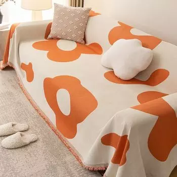 Диван высокого класса Four Seasons, универсальный двусторонний синель, простой современный нескользящий цельный чехол для дивана, полные чехлы 180*130