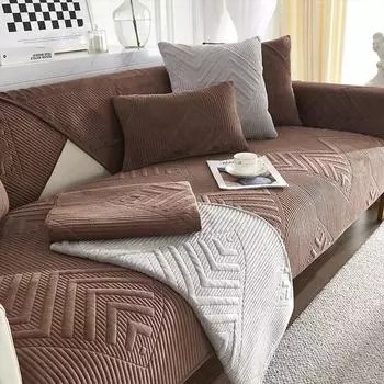 Диванная подушка Four Seasons Универсальная нескользящая подушка Nordic Простой чехол для дивана Универсальный универсальный чехол Чехол на заднюю подушку Полотенце 70*70cm