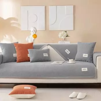 Диванная подушка Four Seasons Универсальная нескользящая ткань из чистого хлопка, полностью хлопковое полотенце, современная стеганая высококачественная простая подушка 70x70