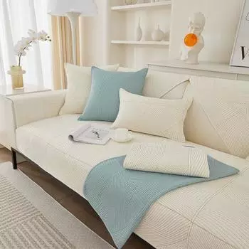 Диванная подушка Four Seasons Универсальная нескользящая ткань из чистого хлопка, полностью хлопковое полотенце, современная стеганая высококачественная простая подушка 70x70