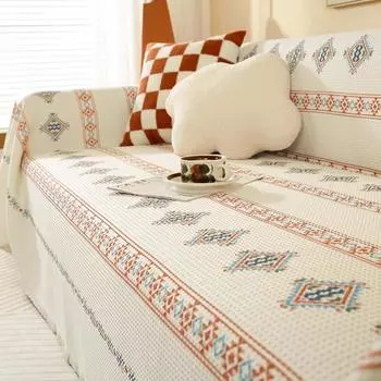 Диванная подушка Four Seasons Универсальное диванное полотенце в скандинавском стиле Instagram, тканевая подушка для дивана, полностью завернутый чехол, одеяло 130*180cm