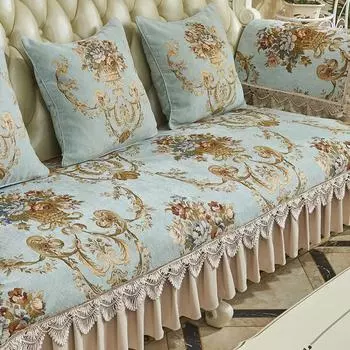 Диванная подушка Four Seasons Универсальный чехол для дивана Новый китайский классический чехол 90*70cm
