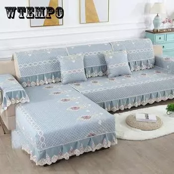 Диванная подушка Four Seasons Универсальный диван-чехол Покрытие Все включено Универсальное покрытие Простая подушка Универсальная нескользящая комбинация Диван-полотенце 1 saeter