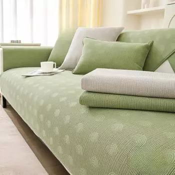 Диванная подушка из синели с радужным узором, универсальный чехол для дивана на четыре сезона, сплошной цвет, простая современная подушка, тканевый чехол для дивана 70*70