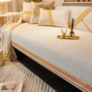 Диванная подушка нового стиля, легкий роскошный стиль, современный и простой, универсальный для всех сезонов, зимний нескользящий чехол для подушки, утолщенная тканевая подушка 70*70cm