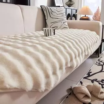 Диванная подушка специальной формы, зимняя утолщенная нескользящая подушка, плюшевый чехол неправильной формы, высококачественная ткань 70*70