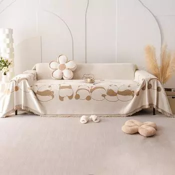 Диванное полотенце, полностью покрытое, всесезонное, универсальное, все включено, легкое, роскошное, высококачественное, кремового цвета, одеяло из шенилла, можно накрыть 180*130cm серый