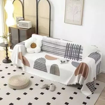 Диванное полотенце в скандинавском стиле, полностью покрытый тканью, чехол для дивана, подушка для гостиной, чехол для дивана Four Seasons Universal 180*130cm