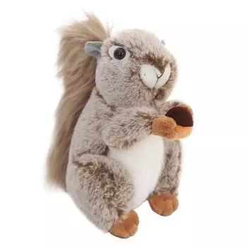 Диванное украшение Поедание орехов Мягкие игрушки Белка Мягкая кукла Белка Мягкие игрушки Мягкая игрушка-животное 18cm коричневый