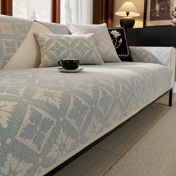 Диванные подушки Four Seasons Universal Simple Modern Chenille нескользящие подушки для дивана 30*50CM бежевый