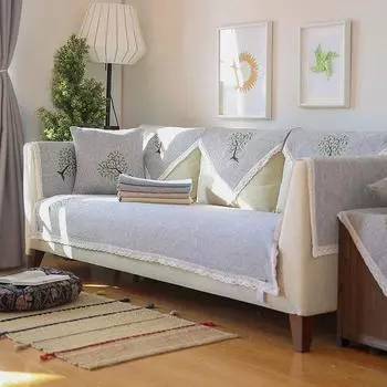 Диванные подушки из хлопка и льна, нескользящие подушки, всесезонные универсальные, простые, современные подушки из хлопка и льна. 70*70