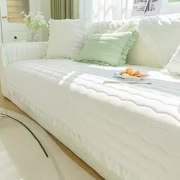 Диванные подушки, края юбок, кружево, универсальное на все сезоны, простые, современные, кожаные, нескользящие подушки для сидений, ткань для покрытия 70*70