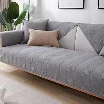 Диванные подушки, всесезонные универсальные хлопковые нескользящие подушки для сидений, простые и современные, летние тканевые и кожаные чехлы для диванов, шарфы 70*70