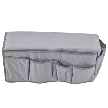 Диванный держатель для пульта дистанционного управления Карманный дизайн Пылезащитный Водонепроницаемый Разумная планировка Подлокотник для дивана серый