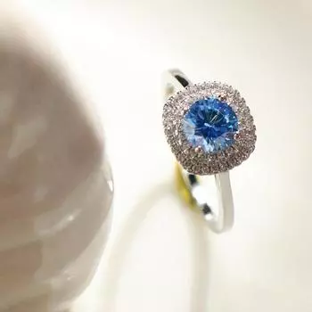 Diwenfu, натуральное серебро 925 пробы, кольцо с синим топазом, изысканные ювелирные изделия в богемном стиле, Bizuteria, драгоценный камень, серебро 925, коробка для ювелирных колец Anel 5 синий