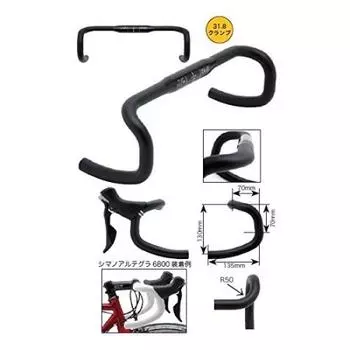 DIXNA Trad Black Drop Handle Ширина ручки 420 мм V23P020 J-Fit 31,8 мм (СС)