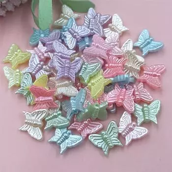 DIY 20/30/50 шт Butterlry модные украшения изготовление подсолнухов банты свободные бусины браслеты ракушки для ожерелья акриловые аксессуары Butterfly/16*13*6mm