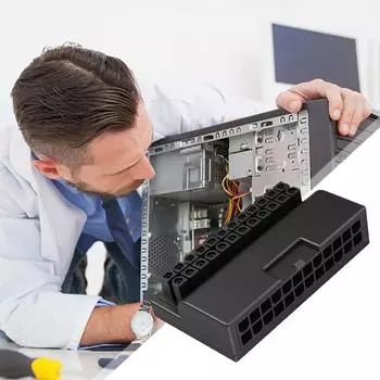 DIY 24-контактный до 90 градусов адаптер питания материнской платы ATX для ПК