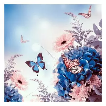 DIY 3D Алмазная картина Бабочка Вышивка Крест Стежок Главная Декор Full Round 20x20CM