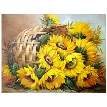 DIY 3D Алмазная картина Цветы Вышивка Домашний декор Full Round 20x25CM